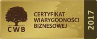 Certyfikat Wiarygodności Biznesowej 2017